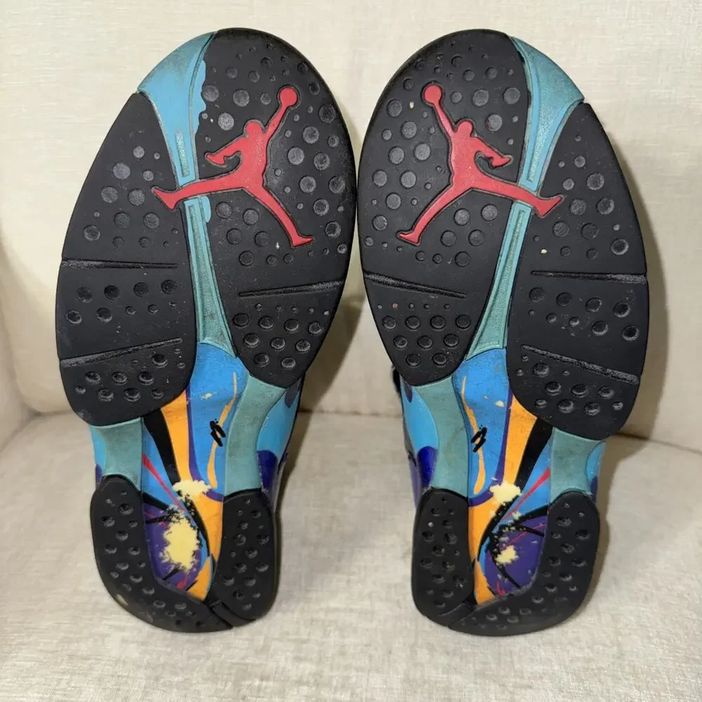 Size 9 - Jordan 8 Retro Aqua 2015 Sneakers Shoes Basketball